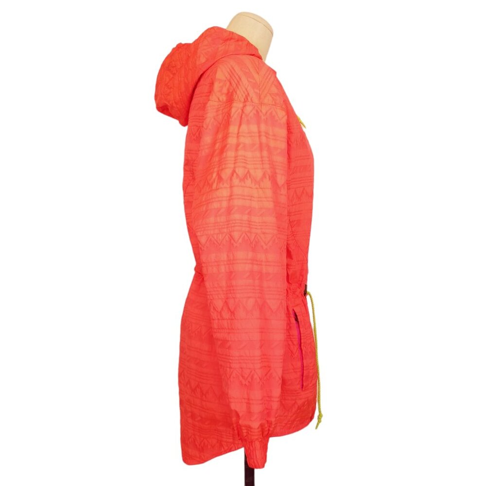 Skyr Vintage 80's Neon Lightweight Windbreaker Ski Jacket Orange Sz 8 - Picture 6 of 11